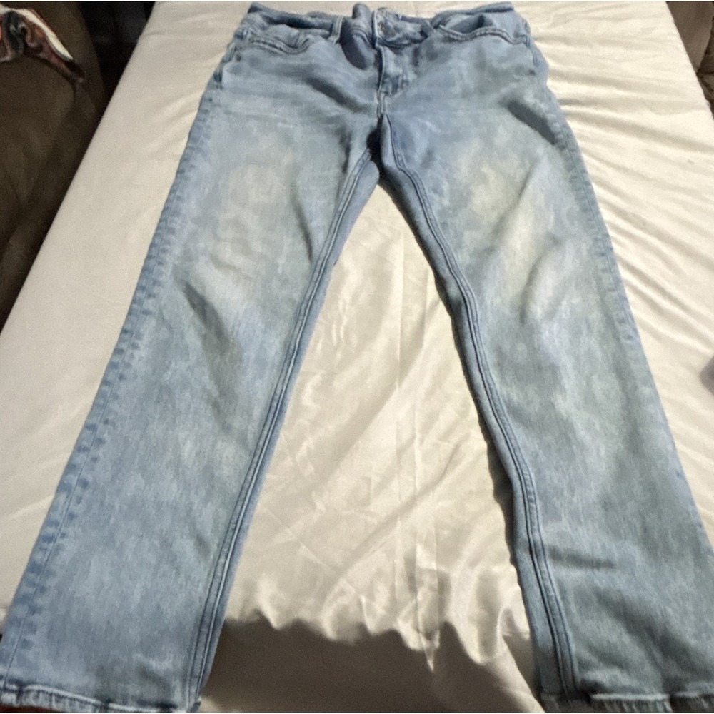 Vigoss Women's Thompson Tomboy Straight Jeans Light Blue Denim Light Sz(30x29)